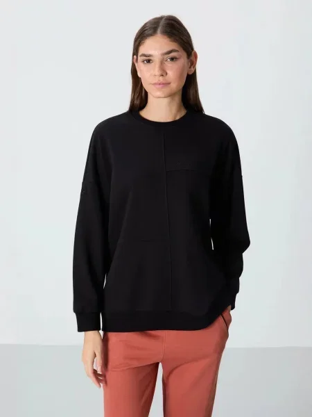 Tommy Life Sweater majica crna