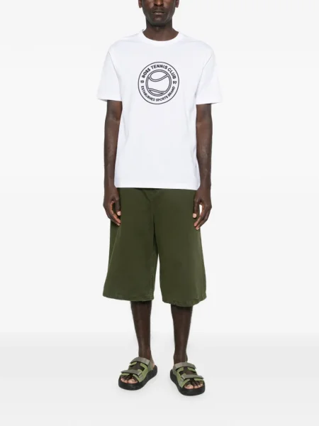 Tricou Boss cu imagine alb