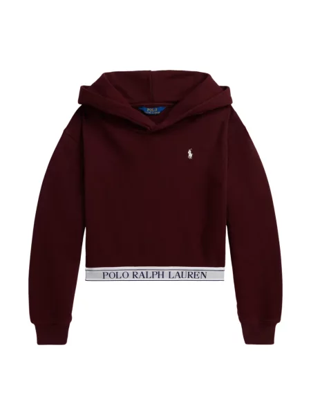 Bluza z kapturem dziecięca Polo Ralph Lauren czerwona