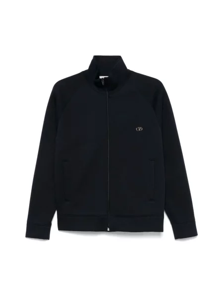 Lniana bluza Valentino Garavani niebieska