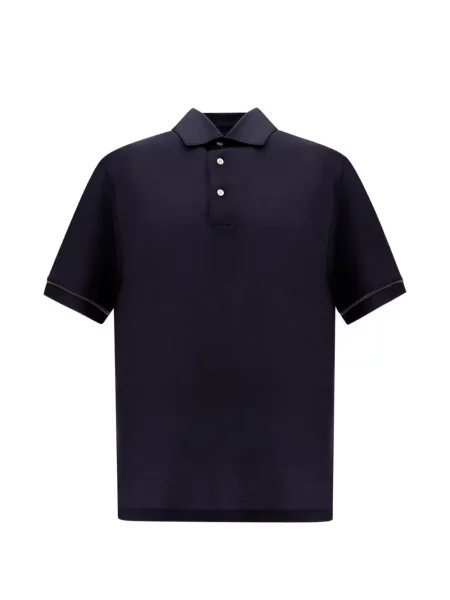 Tricou polo Herno de lână albastru