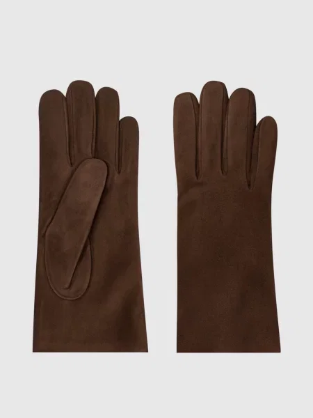 Замшеві рукавички Sermoneta Gloves коричневі