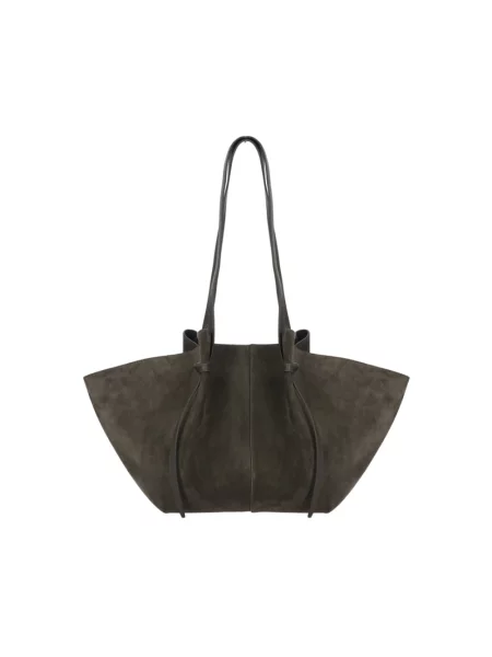 Yuzefi torebka shopper zamszowa MOCHI brązowa