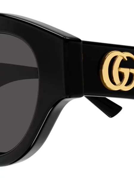 Ochelari de soare Gucci Eyewear cu imprimeu geometric negru