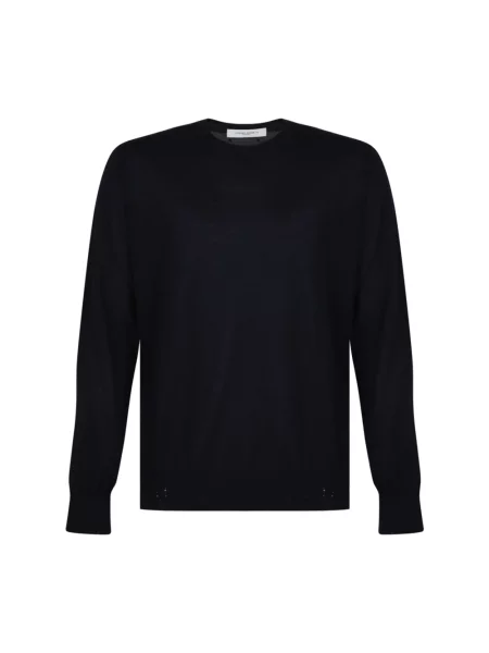 Sweter Golden Goose wełniany z logo niebieski