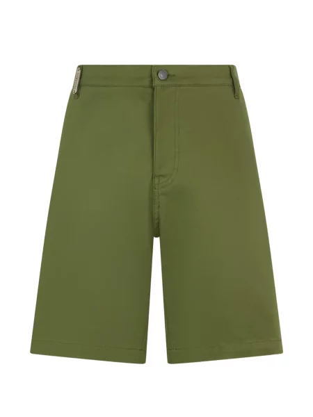Cu centură pantaloni scurți Moschino verde