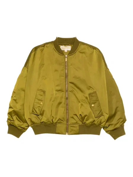 Satynowy kurtka bomber Michael Kors zielony