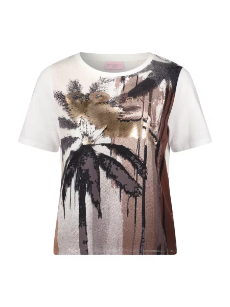 T-shirt basic Betty Barclay biały