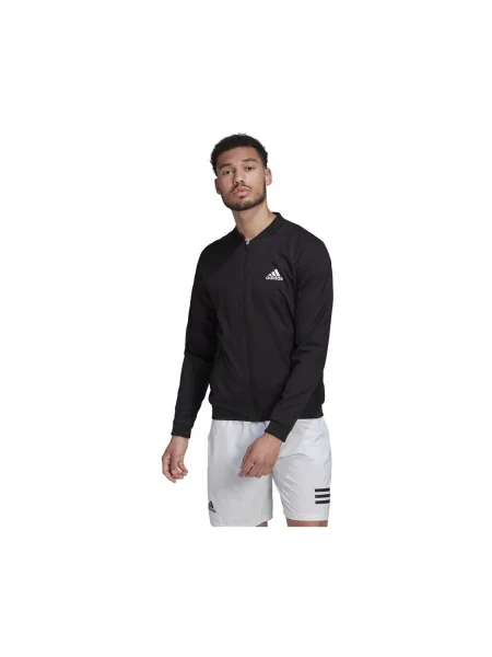 Strečová mikina Adidas čierna