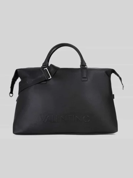 Torba weekendowa w skórzanym wyglądzie model ELITE' Valentino Bags czarna