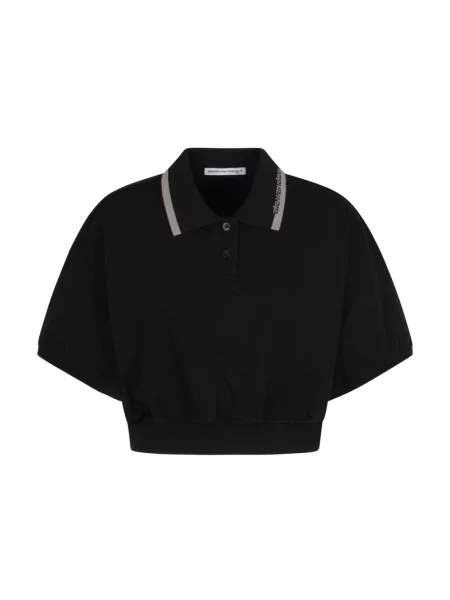 Bluzka Alexander Wang ze ściągaczem czarna