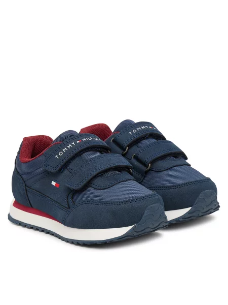 Superge Tommy Hilfiger Low Cut Velcro Sneaker M Mornarsko modra