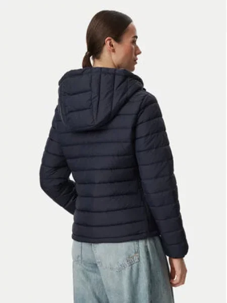 GUESS JEANS Prechodná bunda námornícka modrá biela