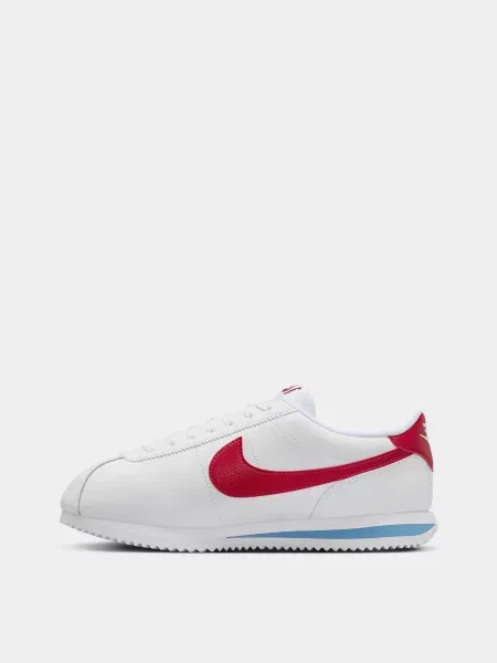 Шкіряні Кросівки NIKE Cortez Leather червоний/білий білі