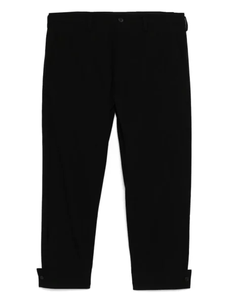 Pantaloni Yohji Yamamoto din canvas negru