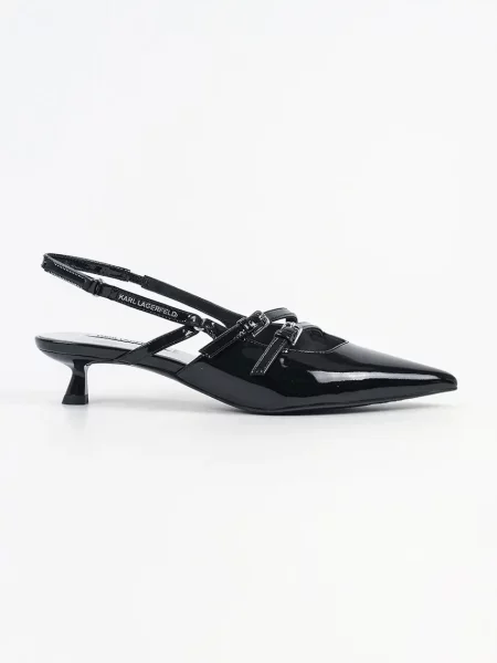 Pantofi cu toc Karl Lagerfeld din piele negru