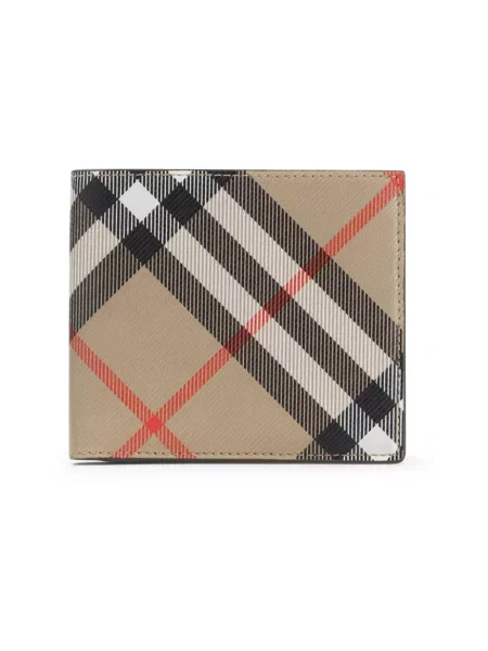 Portfel Burberry klasyczny płócienny beżowy