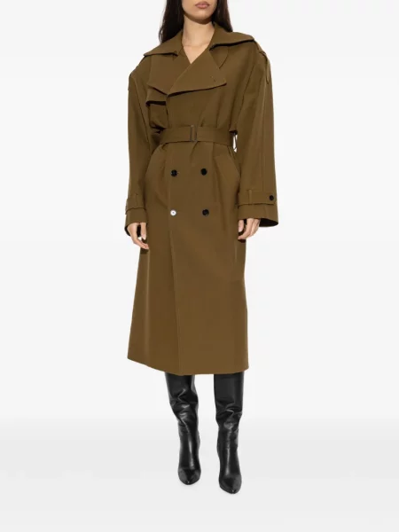 Kabát Balmain hnedá