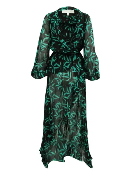 Rochie Caroline Constas cu talie înaltă cu imagine de costum negru