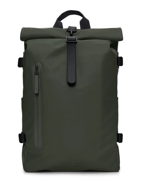 Mestský batoh Rains Rolltop Rucksack Large 23 l green zelená