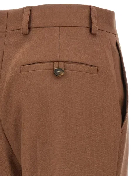 Pantaloni Stella Mccartney plisate maro