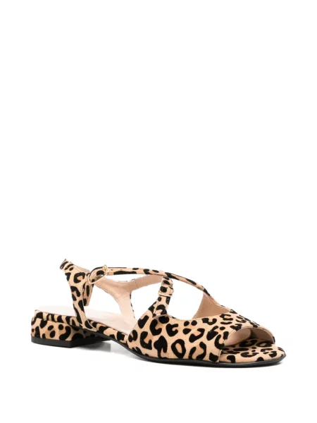 Sandale Il Borgo cu imagine cu model leopard cu cataramă