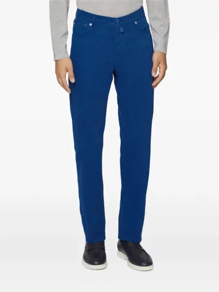 Blugi Kiton cu 5 buzunare albastru