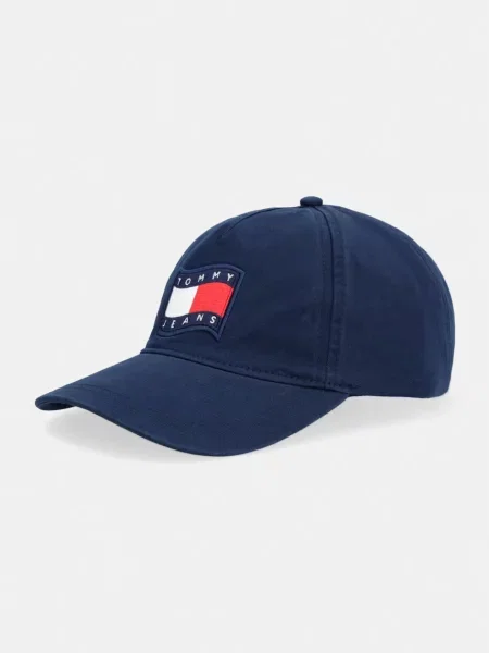 Tommy Jeans Čiapka námornícka modrá / červená biela