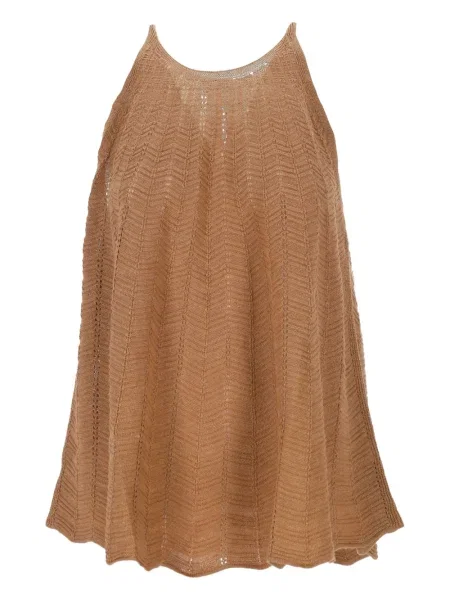 Top Hemisphere tricotate maro