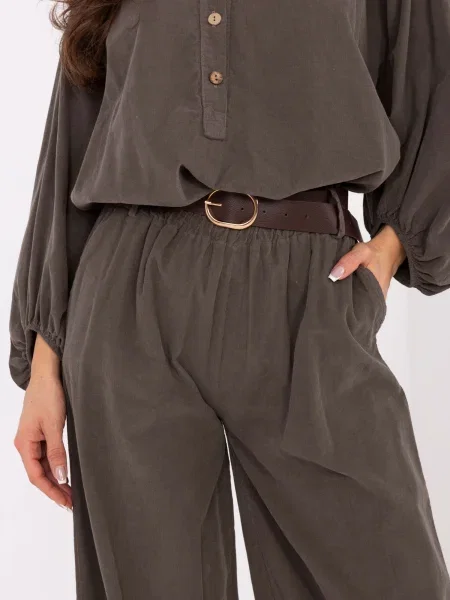 Pantaloni Italy Moda maro