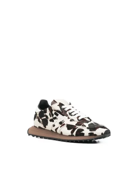 Sneakersy Ghoud z łatami brązowe