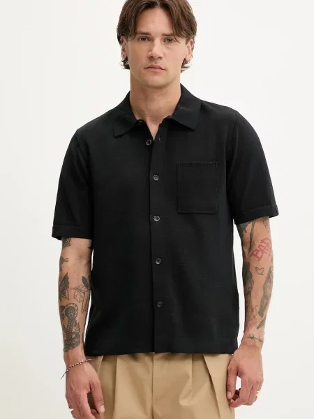 Košile Rag & Bone regular černá