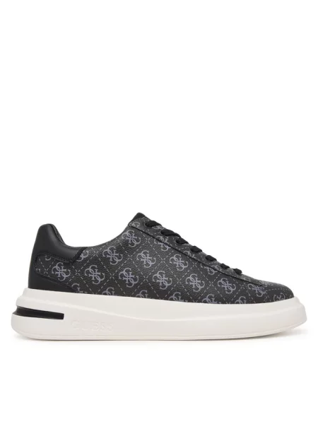 Sneakersy z podeszwą na platformie model ELBA' Guess czarne