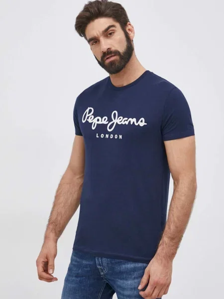 Pepe Jeans Póló Original Sötétkék kék
