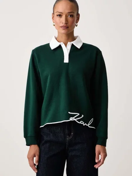 Karl Lagerfeld hanorac pentru femei cu verde
