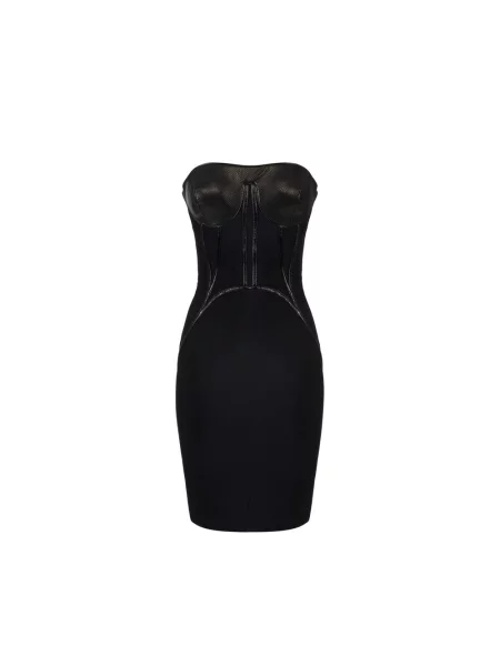 Sukienka Elisabetta Franchi zamszowa czarna