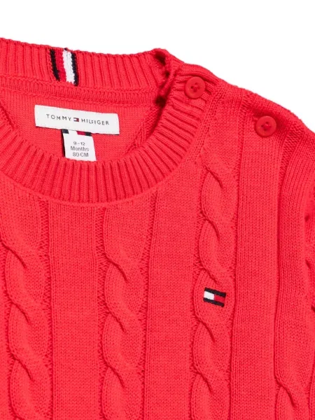 Sweter dziecięcy Tommy Hilfiger czerwony