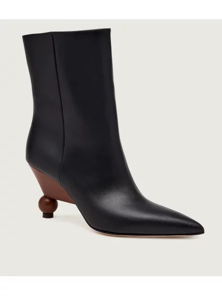 Weekend Max Mara bokacsizma női bőr fekete
