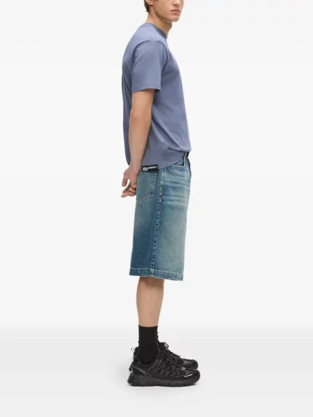 Дънкови шорти Karl Lagerfeld Jeans синьо