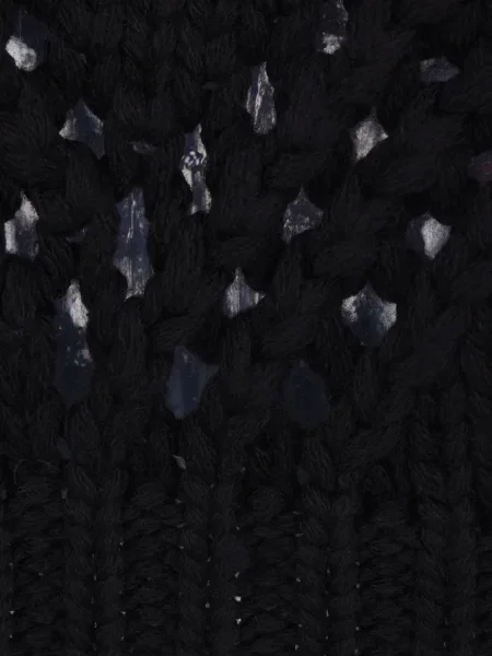 Pulover Jil Sander cu imprimeu geometric negru