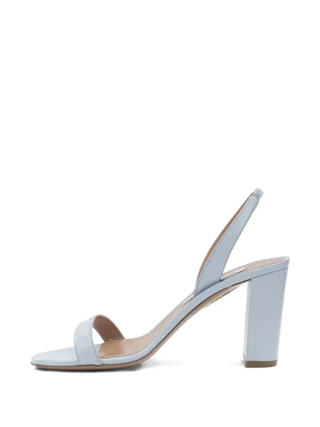 Сандали Aquazzura с отворена пета синьо