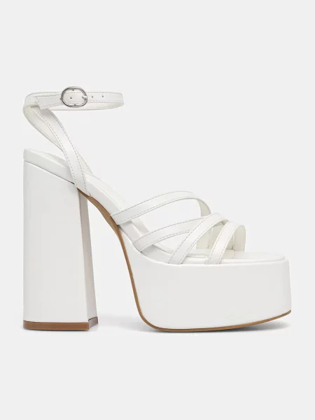 Koi Footwear sandali s polno blok PLATFORM HEEL bela