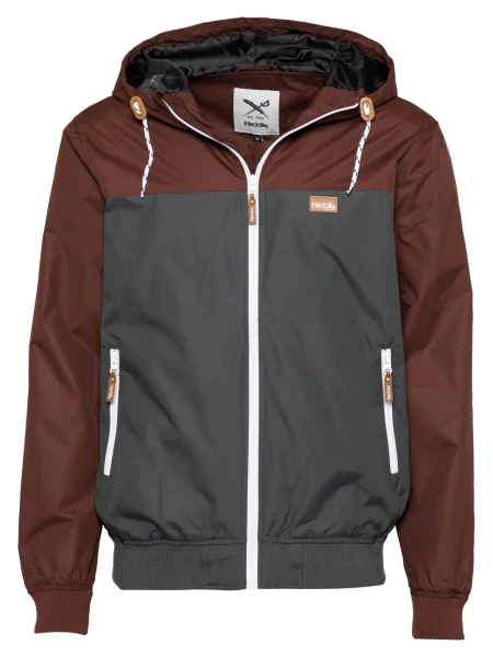 Iriedaily Prehodna jakna Auf Deck čokolada / temno siva