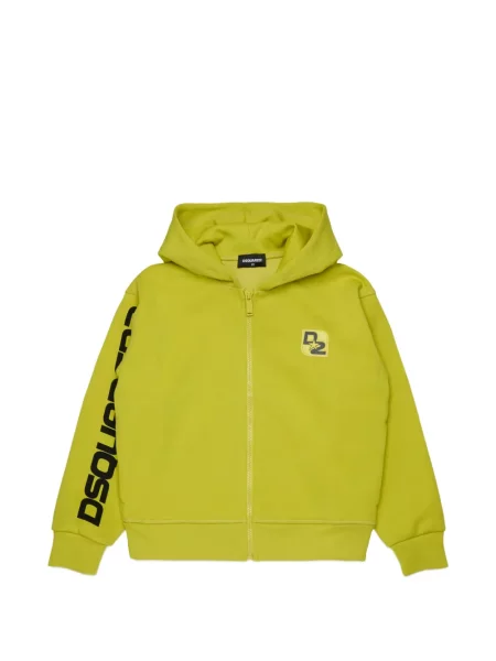 Bluza z kapturem dziecięca Dsquared2 zielona
