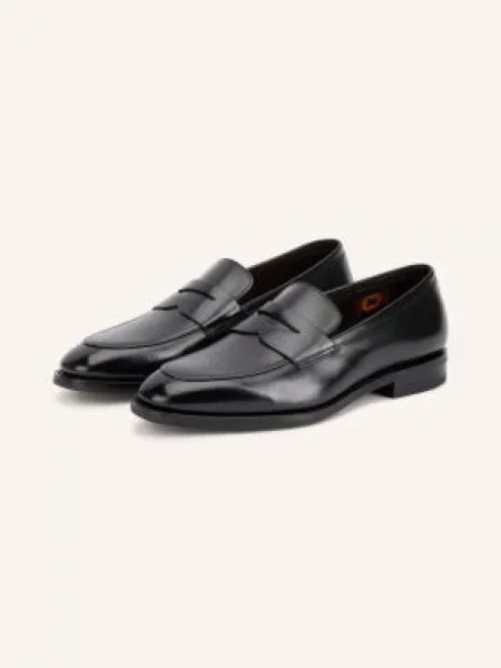 Santoni Penny Mokasíny Gregor černá