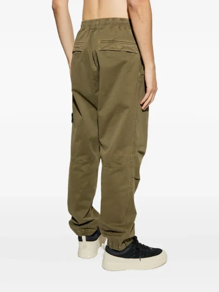 Pantaloni cargo Stone Island cu strasuri verde