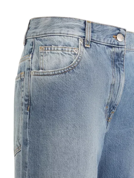 Blugi drepți Calvin Klein Collection albastru
