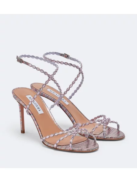 Sandale Aquazzura din piele roz
