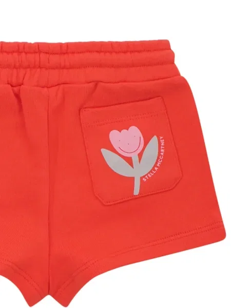 Szorty dziecięce Stella Mccartney pomarańczowe