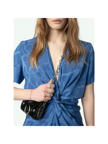 Sukienka Zadig & Voltaire niebieska
